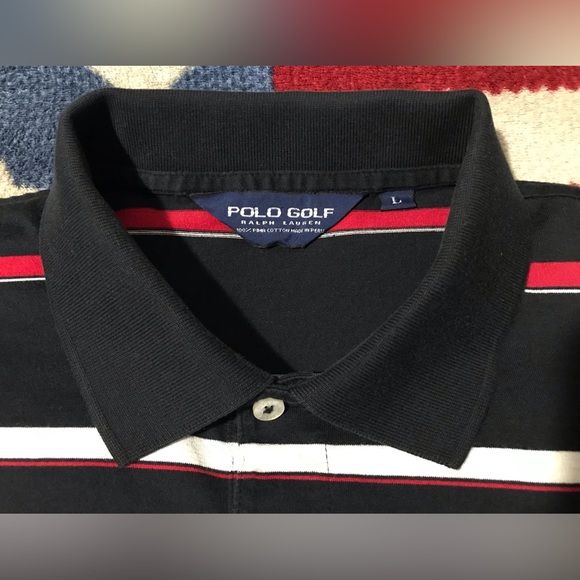 Vintage Ralph Lauren Pima Polo Golf Shirt L P wing stadium Beach Rlx Sail Rlpc X - Picture 4 of 11